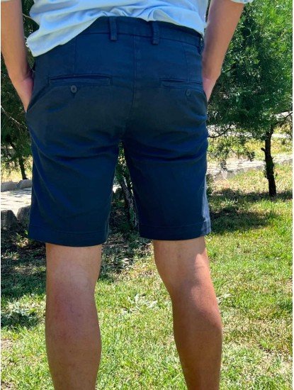 9365-MAC JEANS Lacivert  Likralı Şort
