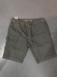 9366-MAC JEANS Haki  Likralı Şort