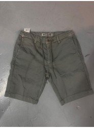 9366-MAC JEANS Haki  Likralı Şort
