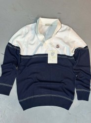 9109-Monchler Lacivert Polo Yaka Triko