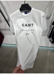 12343-GNT Beyaz Önü Baskılı Bisiklet Yaka Tshirt