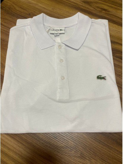 12372-LCST Beyaz Klasik Logo Polo Yaka Tshirt