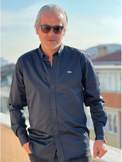 2300-LCST Lacivert Slimfit Gömlek