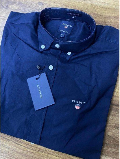 2462-GNT Comfort Fit Lacivert Pamuk Gömlek