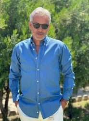 2574-Brıva Kot Slim Fit Gömlek