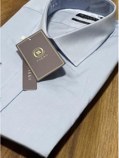 2586-VK Mavi Slim Fit Gömlek