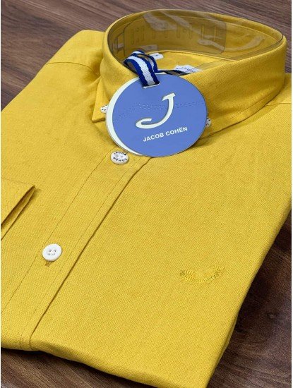 2787- JC Hardal Keten Regular Fit Gömlek