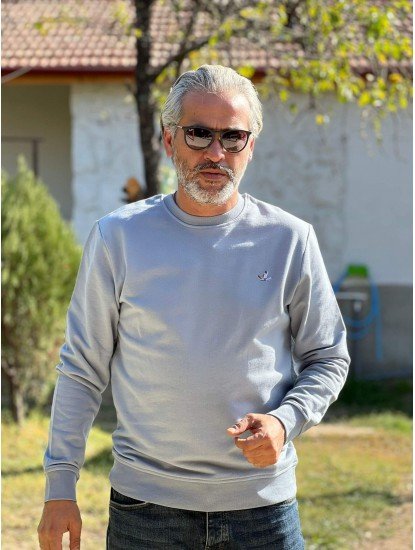 6103-BYMN Gri Sıfır Yaka Sweath