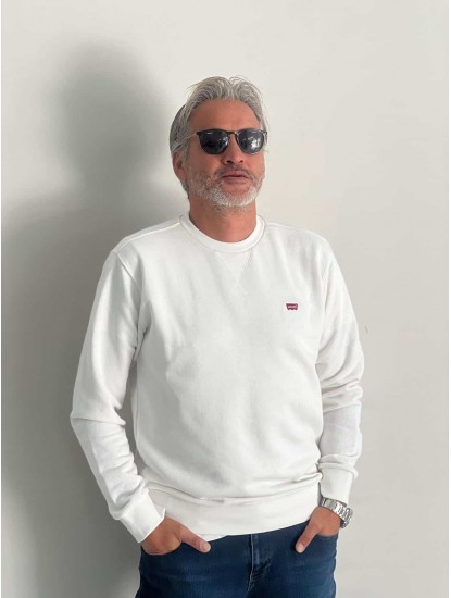 6175-LVS Ekru Sıfır Yaka Şardonsuz Slim Fit Sweath