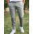 7134-LCST Yeşil Beli İpli Joger Pantolon