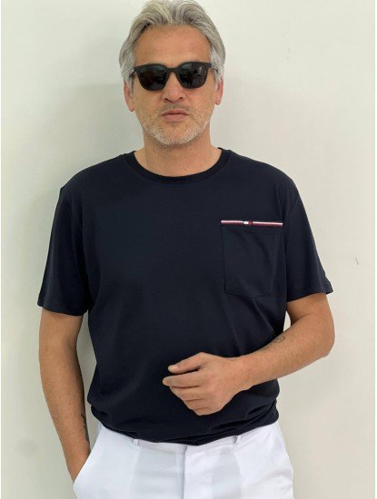 8273-Tmy Lacivert Cepli  Slim Fit  Tshirt