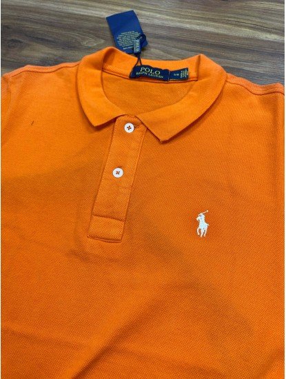 8323-PL Turuncu Polo Yaka Tshırt