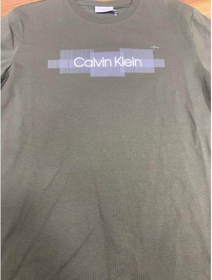 8396-CK Haki Yeşil Bisiklet Yaka Tshırt
