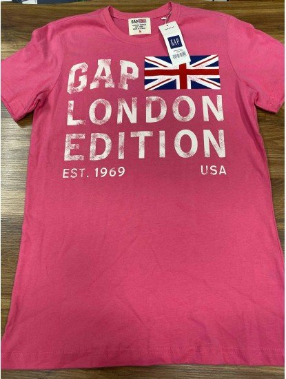 8422-GP  Pembe Sıfır Yaka Tshırt