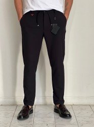 8519-PRD Siyah Jogger Regular  Pantolon