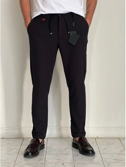 8519-PRD Siyah Jogger Regular  Pantolon