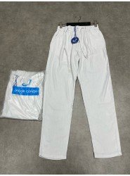 8521-JC Gri Keten Pantolon