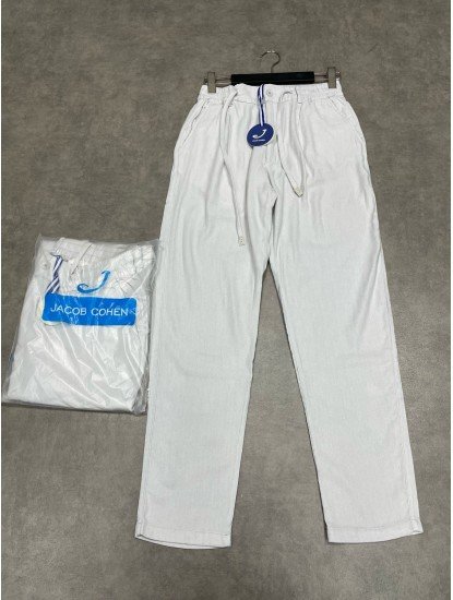 8522-JC Gri Keten Pantolon