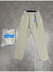 8527-JC Açık Yeşil Keten Pantolon 