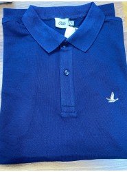 8542-BYMN Lacivert Pike Kumaş polo Yaka Tshırts