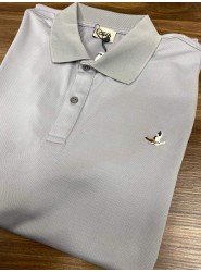 8544-BYMN Gri Klima Kumaş polo Yaka Tshırt
