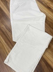 8601-Lora Piano Bej Keten Pamuk Pantolon