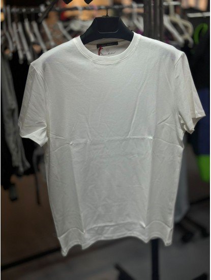 8641- Score Kırık Beyaz Basic Tshirt