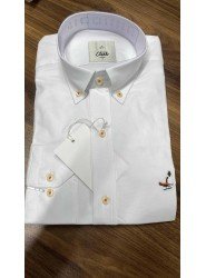 8644- BYMN Beyaz Oxford Slim Fit Gömlek