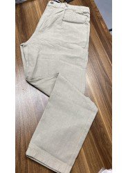 8648-NTWRK A. Yeşil Rengi Regular Fit Keten Pantolon