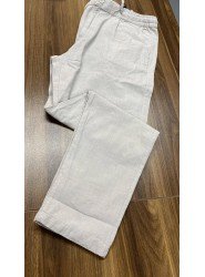 8650-NTWRK Vizon Rengi Regular Fit Keten Pantolon