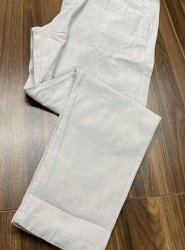 8650-NTWRK Vizon Rengi Regular Fit Keten Pantolon
