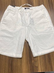 8652-NTWRK Beyaz Rengi Regular Fit Keten Şort