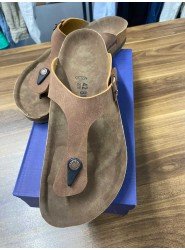 8742-Birkenstock Taba Parmak Arası Erkek Terlik