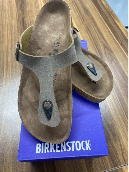 8744-Birkenstock Vizon Parmak Arası Erkek Terlik