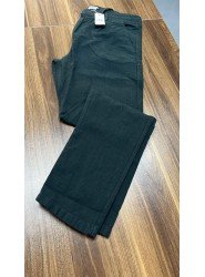 8788-BYMN Koyu Yeşil Regular Fit Keten Pantolon