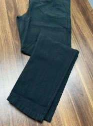 8788-BYMN Koyu Yeşil Regular Fit Keten Pantolon