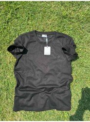 8799- BYMN Siyah Modal Kumaş Sıfır Yaka T-Shirt