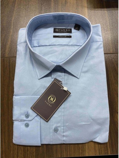 8887- VK A.Mavi Comfort Fit Gömlek