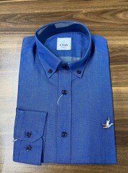 8902-BYMN Comfort Fit A.Lacivert Pamuk Gömlek