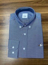 8903-BYMN Comfort Fit A.Lacivert Oxford Gömlek