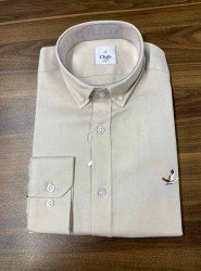 8906-BYMN Comfort Fit Krem Pamuk Gömlek