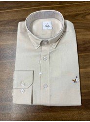 8906-BYMN Comfort Fit Krem Pamuk Gömlek