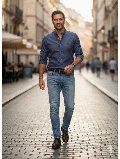 8925-Brooks Brothers Kot Rengi Pamuklu Regular Fit Gömlek