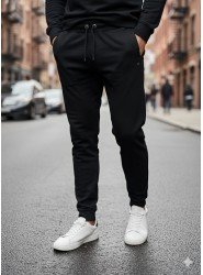 8936-Tmy Siyah Sol Önde Minik Logo Nakış Eşofman