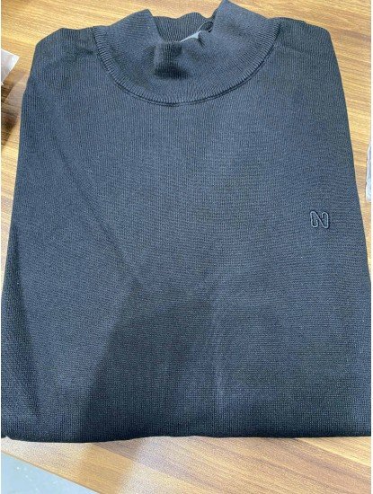 8945-NTW Siyah Yarım Balıkçı Triko