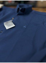 8952-Brooks Brothers Lacivert  Regular Fit Penye Gömlek