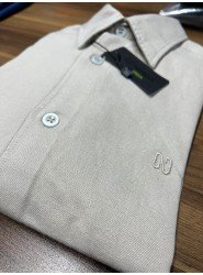 8954-NTW  Bej Kışlık Pamuklu Gömlek