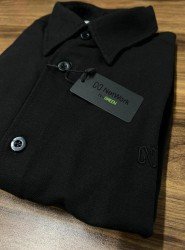 8958-NTW  Siyah Kışlık Pamuklu Gömlek