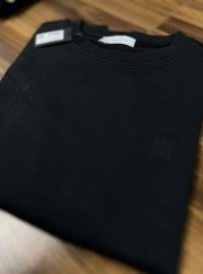 8961-NTW Siyah Bisiklet Yaka Sweath