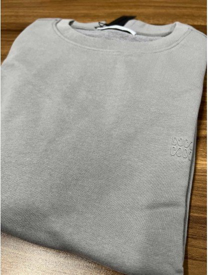 8962-NTW Gri Bisiklet Yaka Sweath